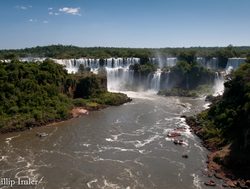 Brazilian lookout over the Argentina side of Iguacu Falls