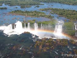 Iguacu Falls view from helicopter