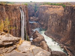 Victoria Falls National Park Zimbabwe dry season