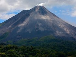 Arenal Volcano in the clouds