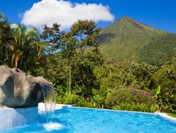 Mount Arenal from hotel pool