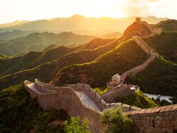 Great Wall National Park in sunset