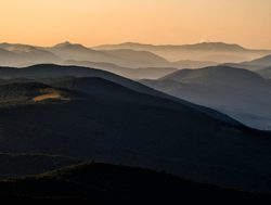 Bieszczady National Park panoramic view