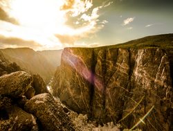 Black Canyon of the Gunnison sunsetting3