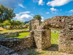 Butrint National Park ruins from roman occupancy