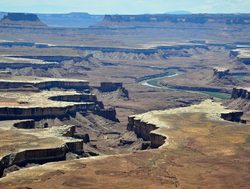 Meandering nature of Canyonlands