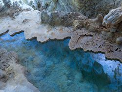 Clear water pool in Carlsbad Cavern National Park