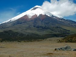 Cotopaxi National Park snow capped summit