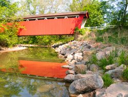 Covered bridge in Cuyahoga Valley