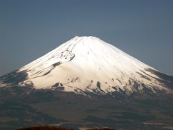 Fuj Hakone Izu National Park snow capped Mount Fuji