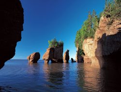 Fundy National Park hope well rocks with high tide