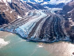 Aerial view of Glacier Bay National Park
