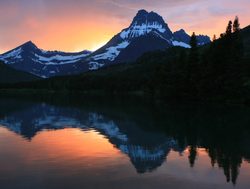 Glacier National Park Canada sunset