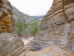 Guadalupe Mountains National Park canyon walls layers of rock