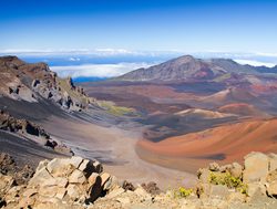 Haleakala National Park colorful volcanic landscape