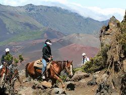 Horeseback riding in Haleakala National Park
