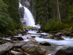 Hohe Tauern Krimmler Falls and forest