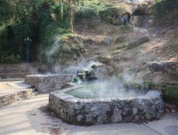 Hot Springs National Park steaming water