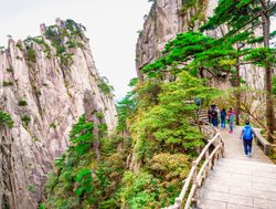 Huangshan National Park paved trail