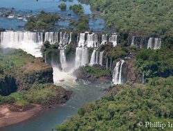 Aerial View of Argentina Iguazu Falls 