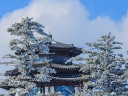 20210726194959 Jirisan National Park winter scene with temple