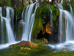 Jiuzhaigou National Park waterfall