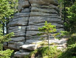 Karkonosze National Park rock formation