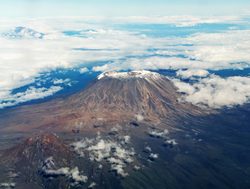Mount Kilimanjaro National Park aireal view