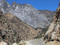Kings Canyon National Park mountain road