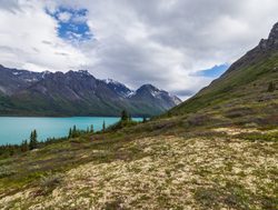 Twin lakes of Lake Clark National Park