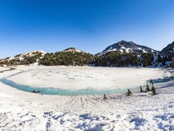 Lassen Volcanic National Park winter landscape