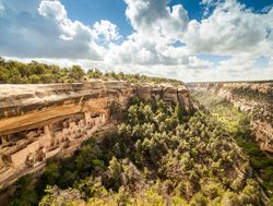 Mesa Verde National Park in the canyon