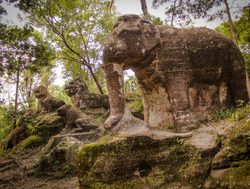 Phnom Kulen National Park elephant ruin