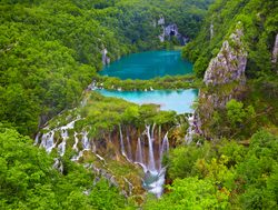 Plitvice Lakes National Park view over the lakes