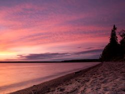 Prince Albert National Park pink sunset