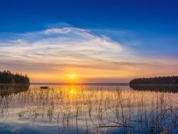 Prince Albert National Park sun setting