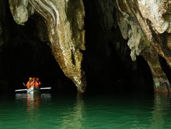 Puerto Princesa Subterranean River boating through the cave