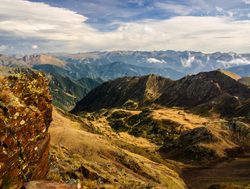 Pyrenees National Park sunlit landscape