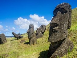 20211220225203 Easter Island head statues in Rapa Nui National Park