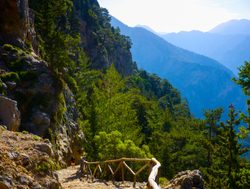 Samaria Gorge National Park hiking trail