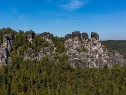 Saxon Switzerland National Park rugged forest terrain
