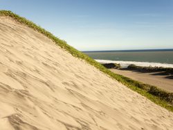 Sigatoka Sand Dunes National Park dunes meeting the ocean