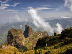 Simien Mountains National Park amongst the clouds