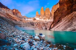 Parco Nazionale Torres del Paine acqua glaciale e torri