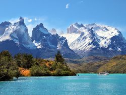 Torres del Paine National Park lake and towers landscape