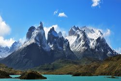 Torres del Paine Nemzeti Park tornyok közelről