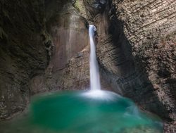 Triglav National Park kozjak waterfall Kozjak waterfall