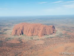 Uluru aerial view