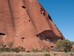 Uluru up close on the side