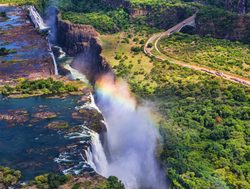 Victoria Falls National Park Zimbabwe reainbow